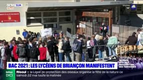 Bac 2021: les lycéens de Briançon manifestent