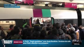 Grève des transports: à la gare du Nord, un wagon réservé aux femmes et aux enfants