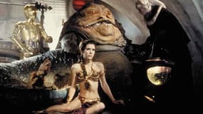 Carrie Fisher (Princesse Léia), dans l'épisode VI de "Star Wars", sorti en 1983