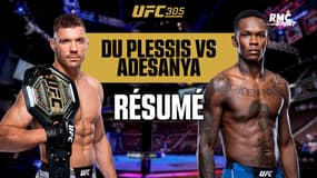 Résumé UFC 305 : Du Plessis soumet Israel Adesanya et reste champion des moins de 84 kilos