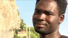 Souleymane, Soudanais de 27 ans, tente de venir en France à la frontière mentonnaise, le mardi 19 septembre 2023.
