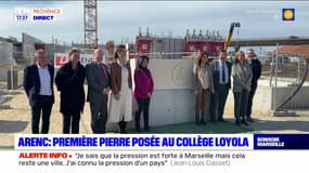 Marseille: première pierre posée du futur collège privé Loyola d'Euroméditerranée 2