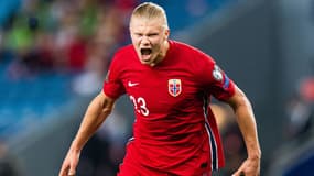 Erling Haaland avec la Norvège, à Oslo le 7 septembre 2021