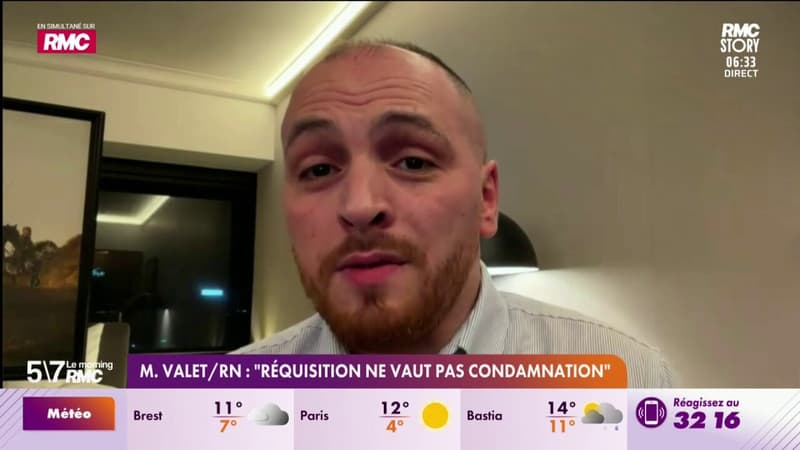 Matthieu Valet : "réquisition ne vaut pas condamnation"