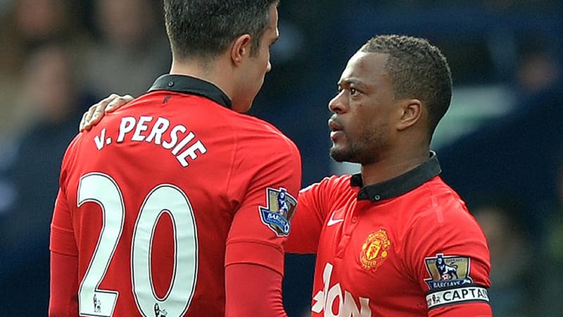 Robin van Persie et Patrice Evra