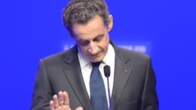 Nicolas Sarkozy, lors de son discours d'adieu après sa défaite du 6 mai.