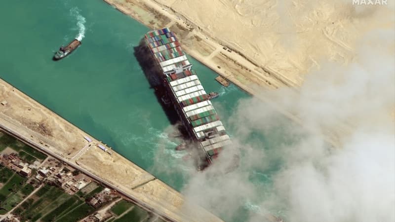 L'Egypte va relâcher l'Ever Given, ce porte-conteneurs géant qui avait bloqué le canal de Suez