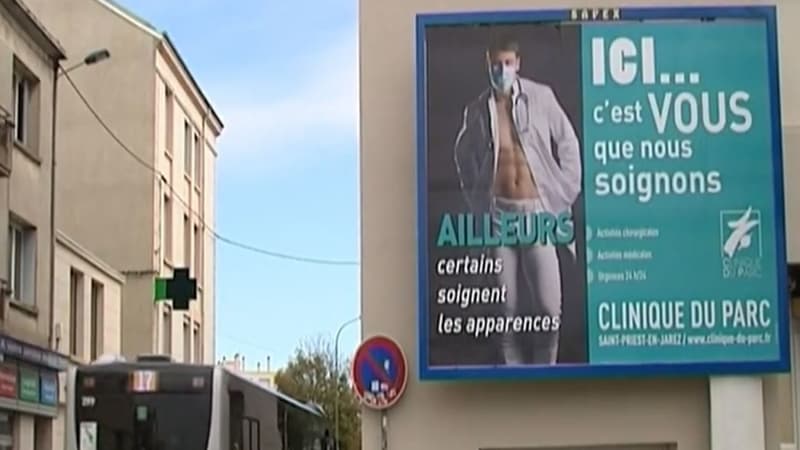 La campagne de publicité dans les rues de Saint-Priest-en-Jarez dans la Loire est jugée sexiste.