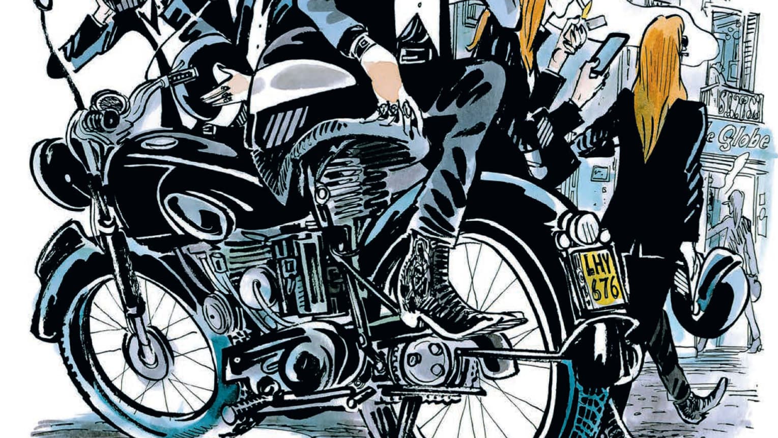 Une planche de "Vernon Subutex" de Luz et Virginie Despentes