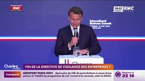 Choose France: Emmanuel Macron demande la suppression de la directive de vigilance des entreprises