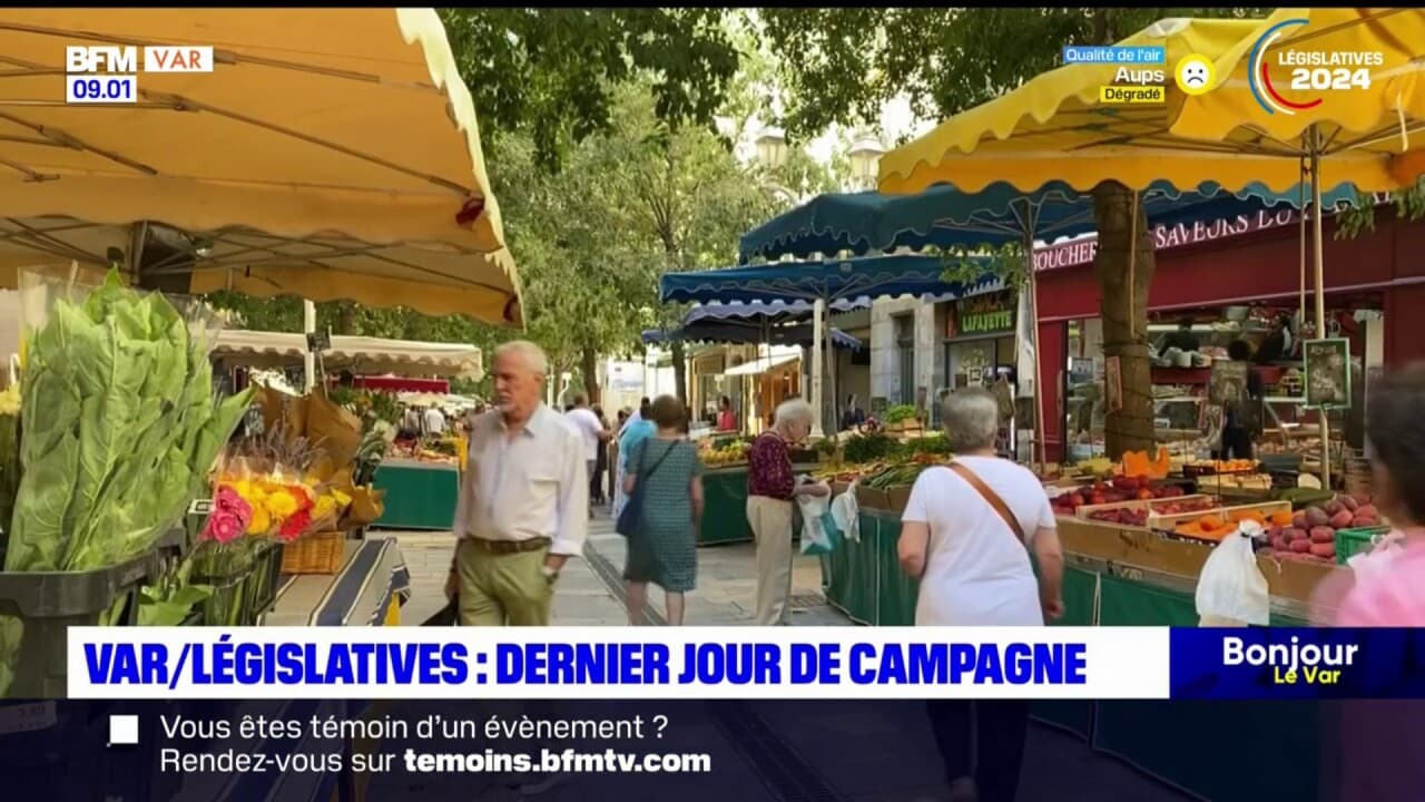 Législatives dans le Var dernier jour de campagne des candidats pour