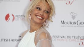 Pamela Anderson le 16 juin 2017 à Monaco.