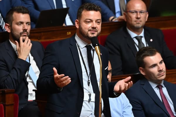 Kevin Mauvieux à l'Assemblée nationale le 3 août 2022