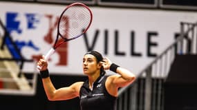 Caroline Garcia à l'Open de Lyon, le 4 février 2023.
