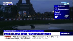 Paris: la Tour Eiffel prend de la hauteur