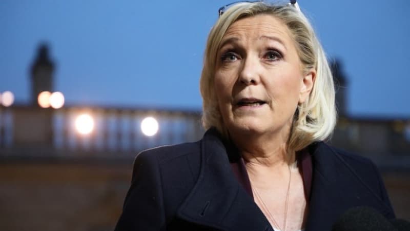 Marine Le Pen le 6 février dernier à Paris

