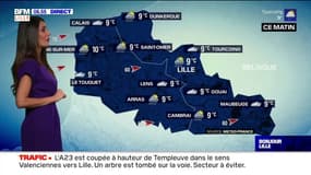 Météo Nord-Pas-de-Calais: des averses et de fortes rafales de vent, jusqu'à 9°C cet après-midi