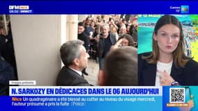 Nicolas Sarkozy en dédicaces à Cannes et Menton aujourd'hui