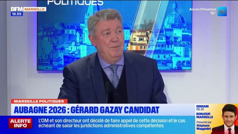 Élections municipales 2026: le maire d'Aubagne Gérard Gazay annonce sa candidature