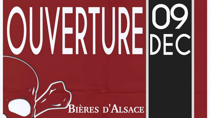 Affiche de l'inauguration du bar identitaire à Strasbourg