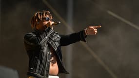 Le rappeur Juice Wrld sur scène, lors d'un concert à Las Vegas le 21 septembre 2019