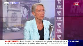 Pour Élisabeth Borne, les contrôles des pass sanitaires ne sont pas des dispositions "très compliquées"