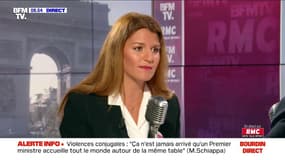 Marlène Schiappa "pense qu'il faut interrompre les matchs" lorsqu'il y a des injures homophobes "mais qu'il faut surtout maintenant du dialogue"