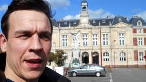 Hugo Perrier parcourt la France pour RMC à l'occasion des élections municipales.