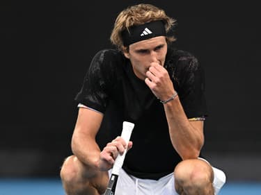 Alexander Zverev lors de l'Open d'Australie 2023