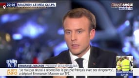 Macron, le mea culpa