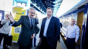 Le vice-chancelier allemand Lars Klingbeil à son arrivée à Kiev, ce lundi 25 août.