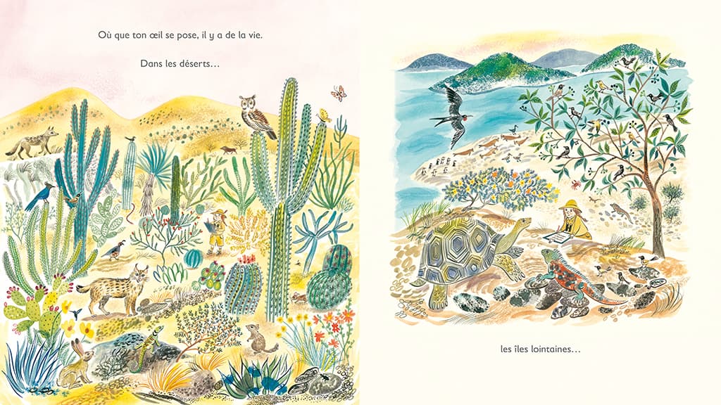 "Tous: la biodiversité sur terre" de Nicola Davies et Emily Sutton "Tous: la biodiversité sur terre" de Nicola Davies et Emily Sutton