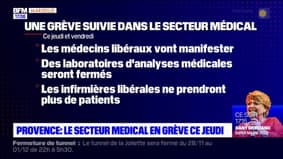 Provence: le secteur médical en grève ce jeudi