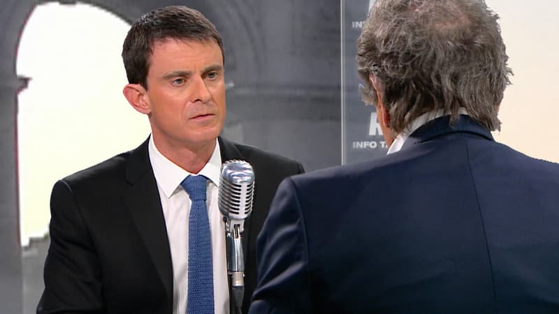 Manuel Valls face à Jean-Jacques Bourdin