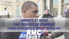 Mbappé et Weah ont "discuté de comment faire évoluer le sport africain"