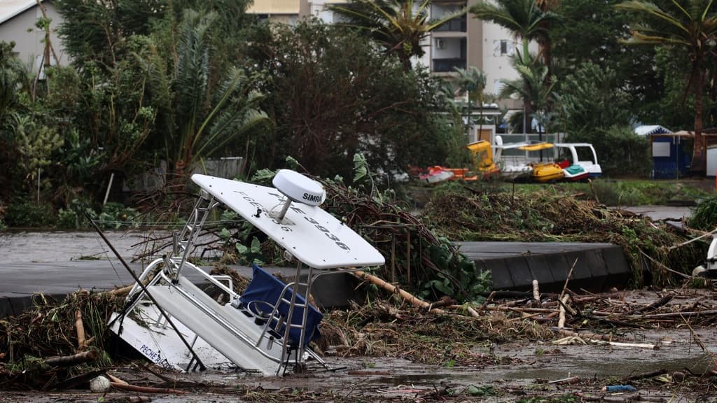 Les images des dégâts sur cyclone Belal sur l'île de La Réunion, le 15 janvier 2024