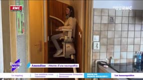 RMC s’engage pour vous : Amandine, en fauteuil, a enfin son monte escaliers ! - 17/02