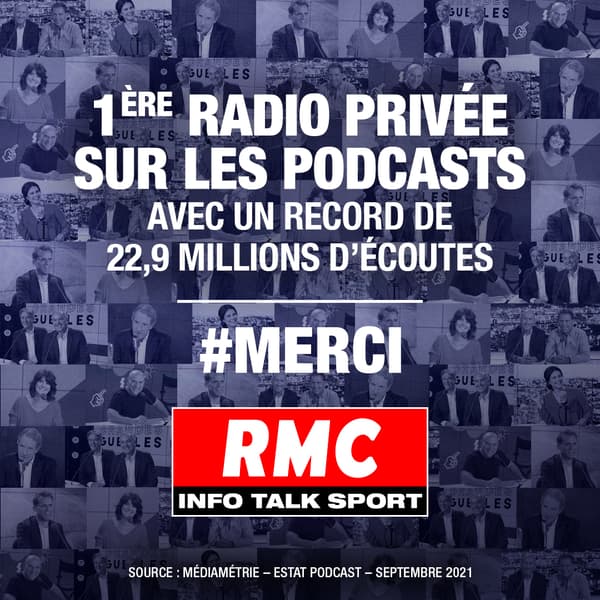 RMC, 1ère radio privée de France: record historique d'écoutes de podcasts