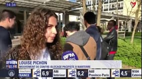 Nanterre: des étudiants opposés au blocage se mobilisent