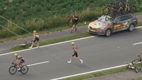 Les déboires de Jumbo-Visma lors de la 5e étape du Tour de France 2022, le 6 juillet 2022