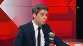 Gabriel Attal le 8 mars 2023 sur BFMTV
