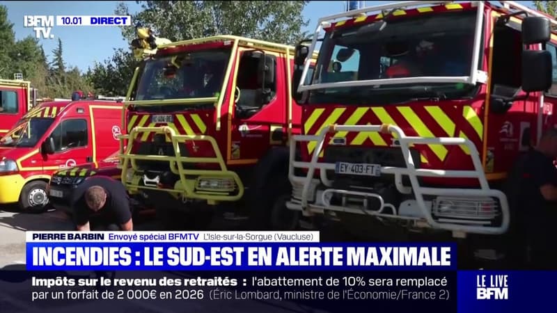 Incendies: le sud-est de la France est en alerte maximale
