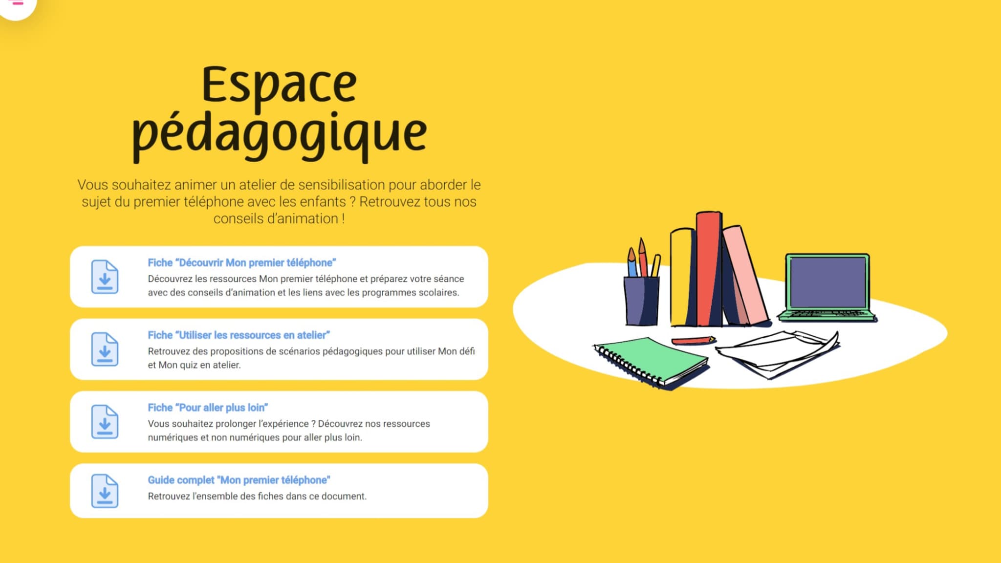 Mon premier téléphone, la plateforme conçue par Tralalère et Samsung Mon premier téléphone, la plateforme conçue par Tralalère et Samsung