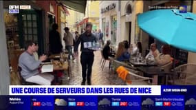 Une course de serveurs dans les rues de Nice