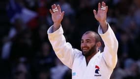 Luka Mkheidze lors du Grand Slam de Paris, le 2 février 2024.