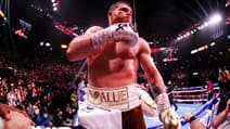 Canelo Alvarez après sa victoire sur Caleb Plant en novembre 2021