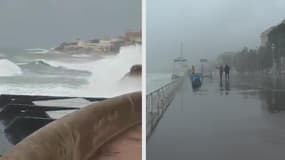 À Nice et Marseille, de fortes vagues s'abattent sur le littoral