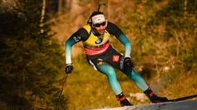 Martin Fourcade, à Pokljuka (Slovénie) le 23 janvier 2020