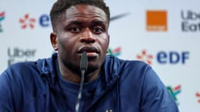 Brice SAMBA avec l'équipe de France le 22 mars 2023