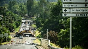 Un barrage routier à Nouméa, le 20 mai 2024 en Nouvelle-Calédonie